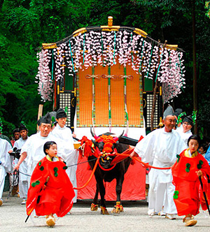 Фестиваль Аой Мацури в Киото - паланкин
